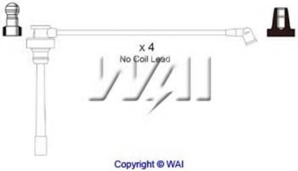 WAIglobal SL754 Ignition Cable Kit